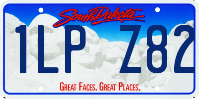 SD license plate 1LPZ82