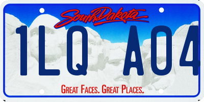 SD license plate 1LQA04