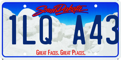 SD license plate 1LQA43