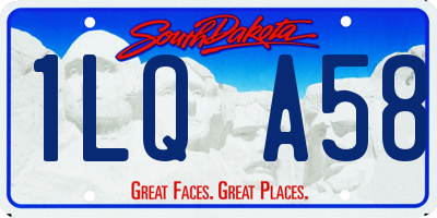 SD license plate 1LQA58