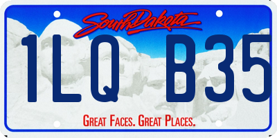 SD license plate 1LQB35