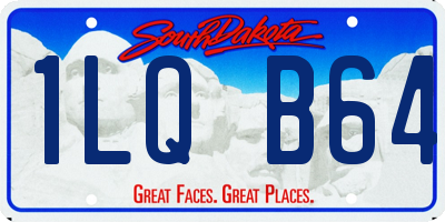 SD license plate 1LQB64