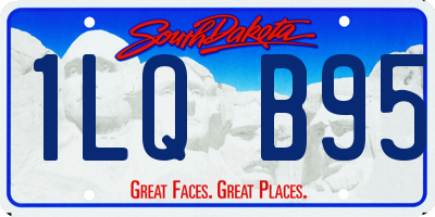 SD license plate 1LQB95