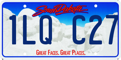 SD license plate 1LQC27