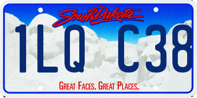 SD license plate 1LQC38