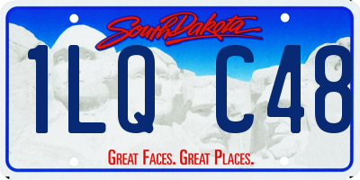 SD license plate 1LQC48