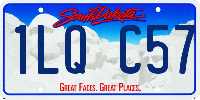 SD license plate 1LQC57