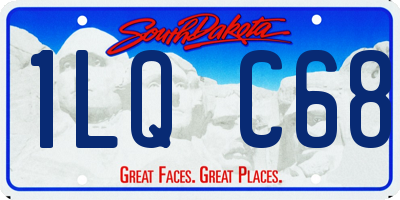 SD license plate 1LQC68