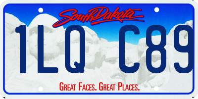 SD license plate 1LQC89