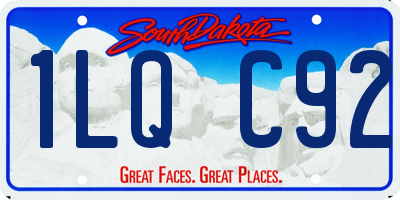 SD license plate 1LQC92