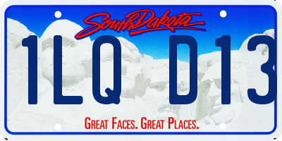 SD license plate 1LQD13