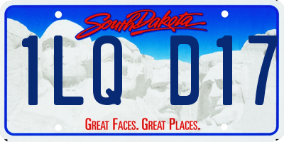 SD license plate 1LQD17