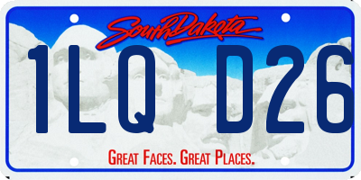 SD license plate 1LQD26