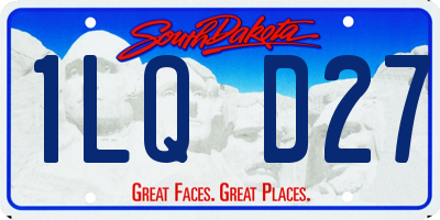 SD license plate 1LQD27