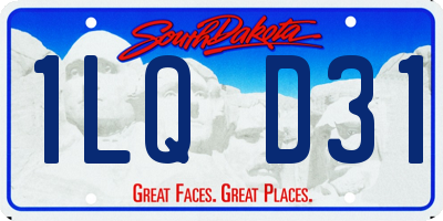 SD license plate 1LQD31
