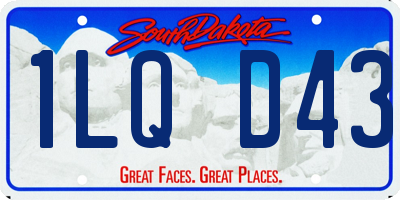 SD license plate 1LQD43