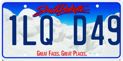 SD license plate 1LQD49