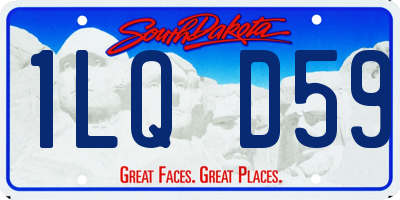 SD license plate 1LQD59