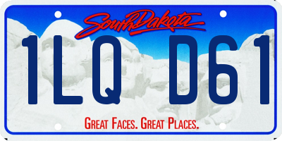 SD license plate 1LQD61