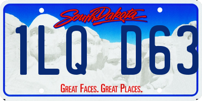 SD license plate 1LQD63