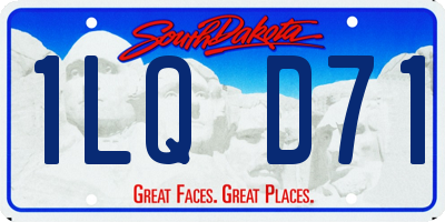 SD license plate 1LQD71