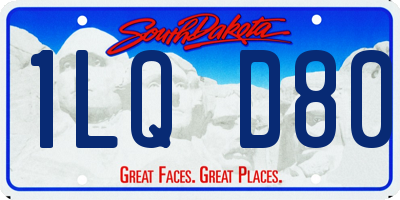 SD license plate 1LQD80