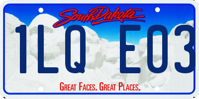 SD license plate 1LQE03