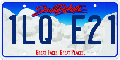 SD license plate 1LQE21