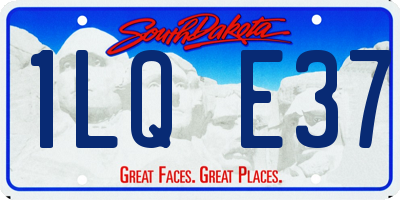 SD license plate 1LQE37
