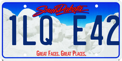 SD license plate 1LQE42