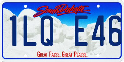SD license plate 1LQE46