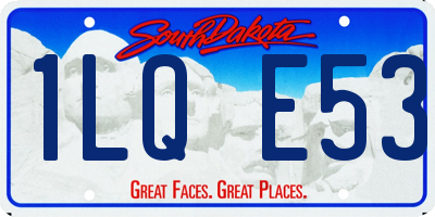 SD license plate 1LQE53