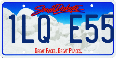 SD license plate 1LQE55