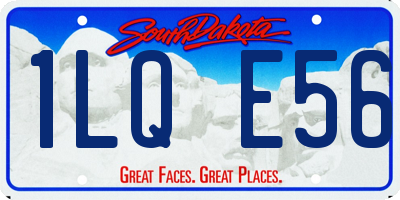 SD license plate 1LQE56
