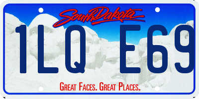 SD license plate 1LQE69