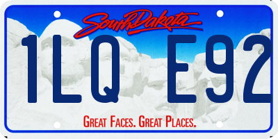 SD license plate 1LQE92