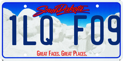 SD license plate 1LQF09