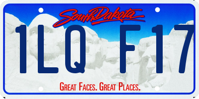SD license plate 1LQF17