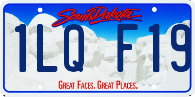 SD license plate 1LQF19