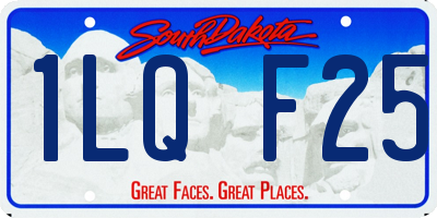 SD license plate 1LQF25