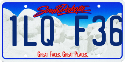 SD license plate 1LQF36