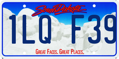SD license plate 1LQF39