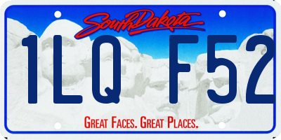 SD license plate 1LQF52