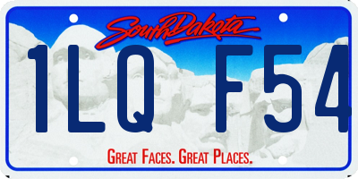 SD license plate 1LQF54