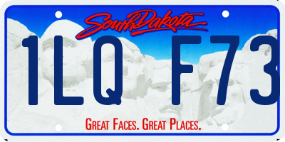 SD license plate 1LQF73