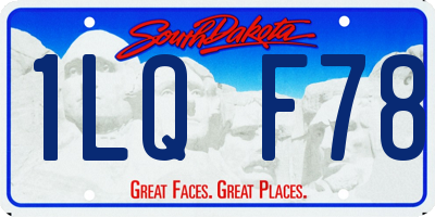 SD license plate 1LQF78