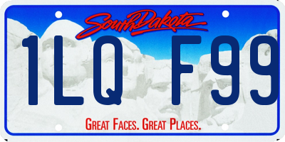 SD license plate 1LQF99
