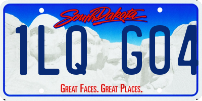 SD license plate 1LQG04