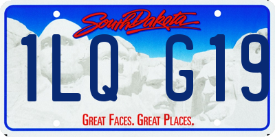 SD license plate 1LQG19