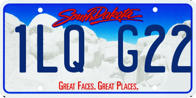 SD license plate 1LQG22